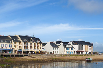 houses in the port of Camaret Sur Mer, France