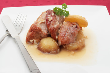 Roast pork loin