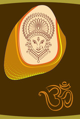 Durga Aum Card Design