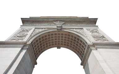 Fototapeta premium Washington Square Arch (built in 1889) in New York City, NY.