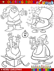 Cartoon Christmas Themes for Coloring