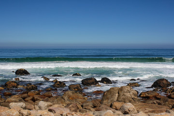 Beach along south africas coastline