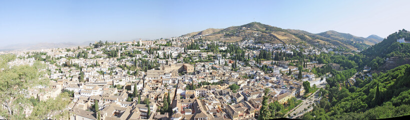 Albaicin panoramic view - Sacromonte -  Granada - Espana