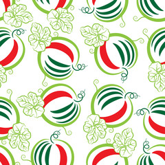 stylized images of watermelon on a white background