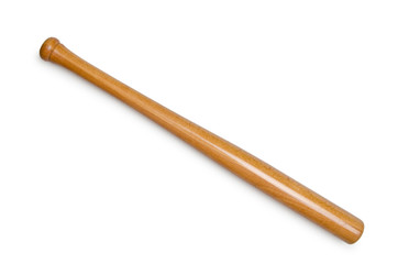 Baseball bat isolated on white