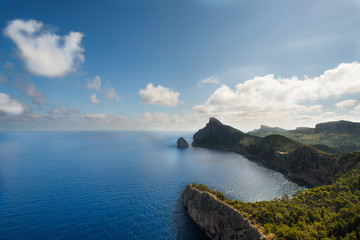 Obraz premium Coast at cape Formentor in the coast of Mallorca
