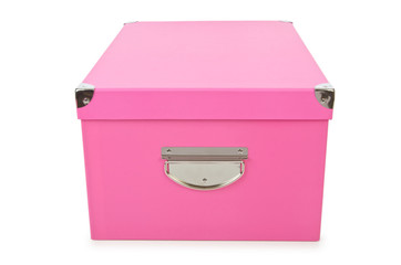 Pink giftboxes isolated on white