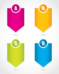 paper progress labels- product choice or versions with special d