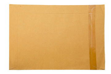 A brown paper folder