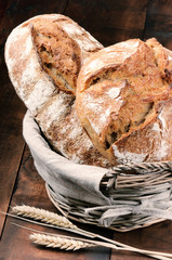 Freshly baked traditional bread