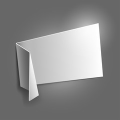 Origami speech banner