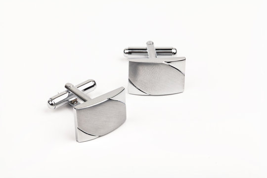 silver cuff links