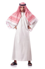 Arab man isolated on the white