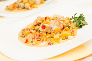 chicken with vegetables