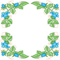 Fototapeta premium Floral frame. Vector