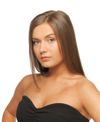 Fototapeta premium beautiful woman with long hair