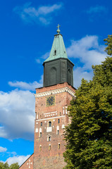Medieval Turku cathedral in Finland