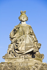 Obraz premium Statue of Lille, Place de la Concorde, Paris