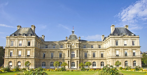 French Senate, Jardin du Luxembourg, Paris - obrazy, fototapety, plakaty