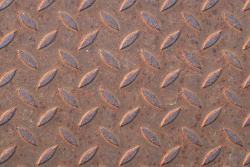 Rusty steel diamondplate
