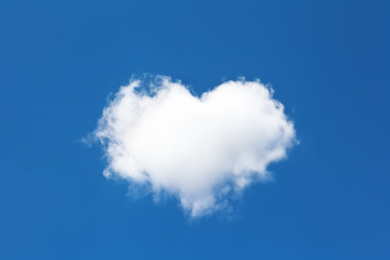 Naklejka na ściany i meble cloud in the form of heart