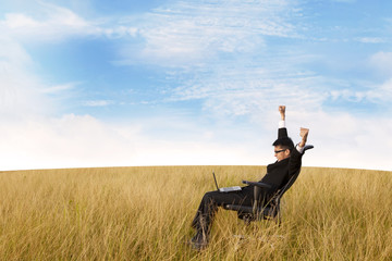 Free successful businessman