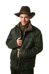 Young Man in Winter Clothes