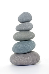 Pebble tower isolated