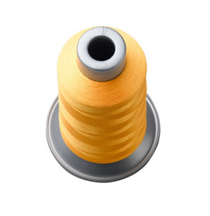 Cone thread textile from nature in yellow