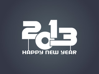 creative happy new year 2013 design.