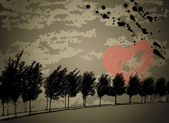 Abstract grunge nature