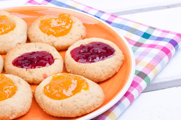 homemade cookies with marmalade