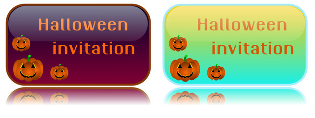 Obraz premium Halloween invitation card