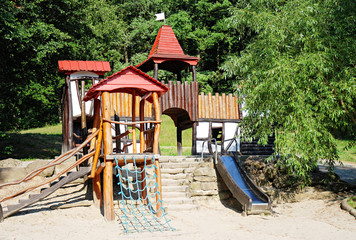 Fototapeta na wymiar Motyw zamku Playground