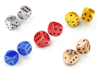 3d Dices collection