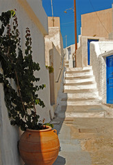Gasse auf Santorini