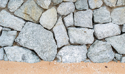 Stone wall.