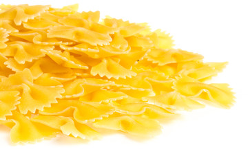 Farfalle pasta, isolated