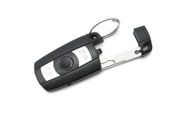 Fototapeta premium car key isolated on white background