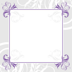 Ornamental lilac frame