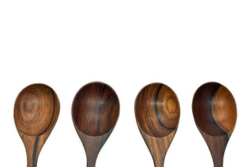Four wooden spoon.