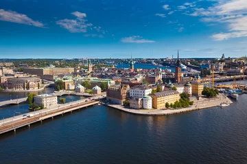 Papier Peint photo autocollant Stockholm Panorama de la ville de Stockholm