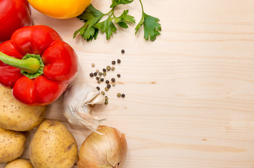 Culinary ingredients background