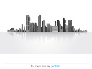 Big City (Town),Vector,Background,Business, Shadow-down