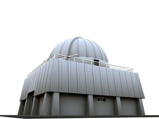 observatory isolated on white background_3