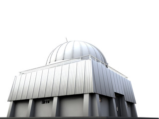 observatory isolated on white background