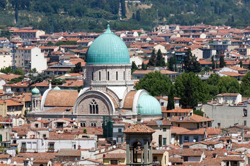 Fototapeta na wymiar Wielka Synagoga w Florencji