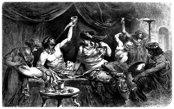 Antique Rome - Orgy, Bacchanalia - Messaline