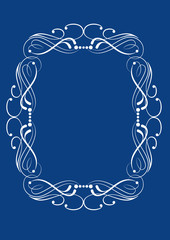 decorative branch - element for design in vintage style