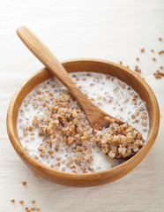 buckwheat groats with milk